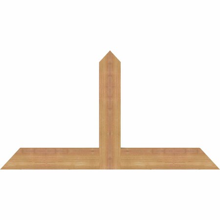 Ekena Millwork Portland Timber Gable Bracket, Western Red Cedar, 36"W x 19"H x 1 1/2"D x 3 1/2"F, 13/12 Pitch GBW036X19X0204POR00SWR